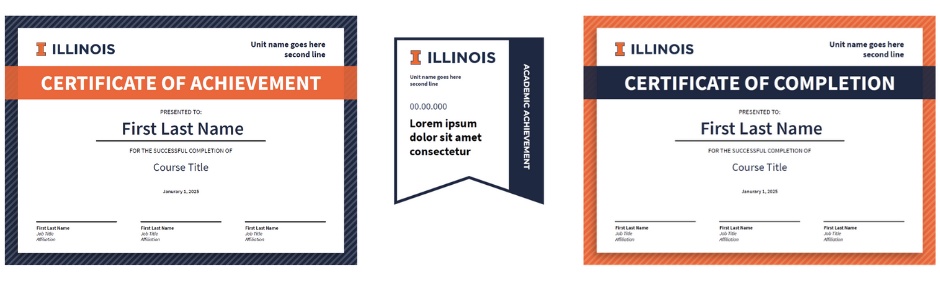 Example of an Accredible Certificates and Badge