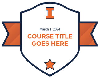 Example of a Badge for Course Completion