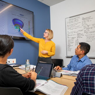 Professor teaching