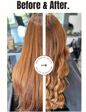 Before and After social media image