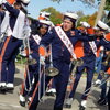 Jax Richmond in Marching Illini Uniform amongst other members of the MI