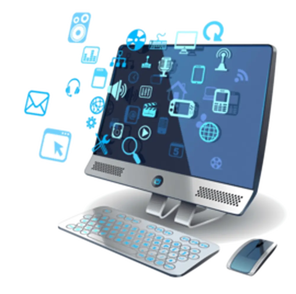 Computer with Digital Visuals